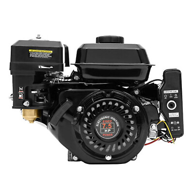 #ad 7.5 HP 4 Stroke Electric Start Go Kart Log Splitter Gas Engine Motor Power 212cc $158.99