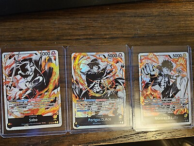 #ad One Piece ST 13 The Three Brothers 16 ALT Parallel Set All Promo Cards $500.00