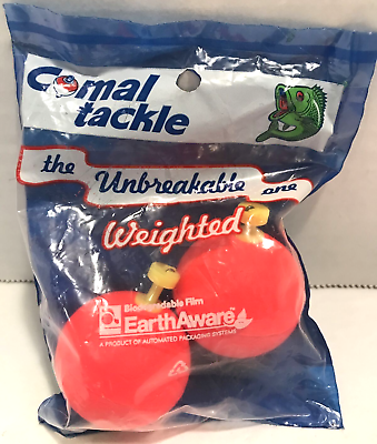 #ad Comal Tackle Weighted Foam Snap On Float WSS150R Pack of 2 NIP USA $4.47