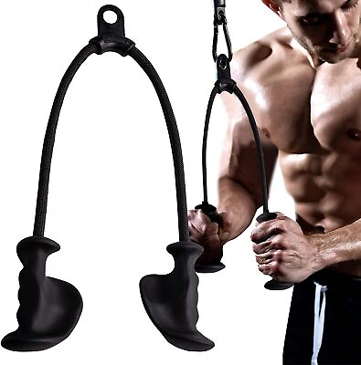 #ad Ergonomic Triceps Rope Pull Down with Anti Slippery Natural Rubber Grip Gym $83.99