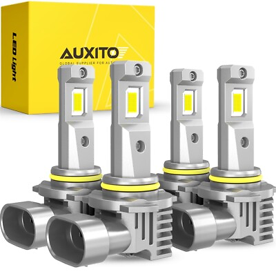#ad AUXITO 90059006 Combo LED Headlight 200W 40000LM High Low Beam 6500K Bulbs Kit $46.99