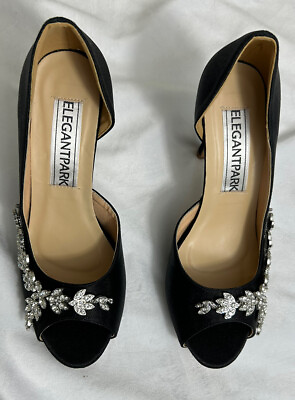 #ad ElegantPark Wedding for Bride High Heel Platform Bridal Shoes Size 9 store ret $13.99