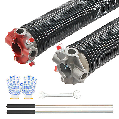 #ad VEVOR Garage Door Torsion Springs Pair of 0.207 x 2 x 22inch with Winding Bars $33.29
