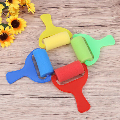 #ad 8 Pcs Sponge Painting Tools Brayer Drawing Sets for Kids Art Supplies $10.99