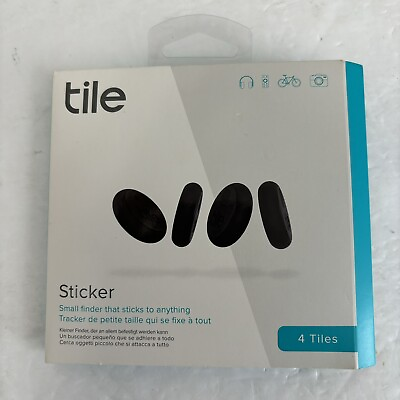 #ad #ad Tile Sticker 4 pack Small Adhesive Bluetooth Tracker Locater $39.99