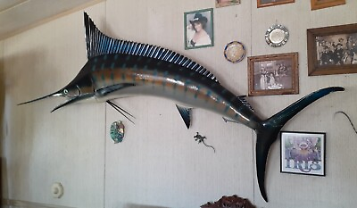 #ad Vintage 102quot; Pacific Blue Marlin caught off the Coast at Cabo San Lucas in 1988 $997.00