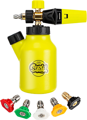 #ad Foam Cannon up to 4500 PSI Foam Cannon with 5 Pressure Washer Nozzle Tips and $39.17