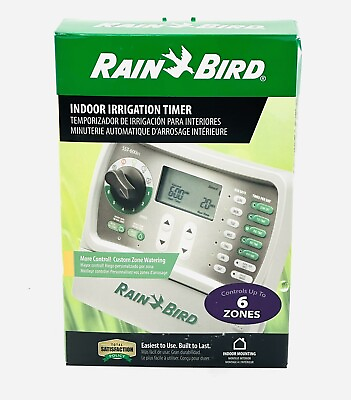 #ad New Rain Bird Rainbird Simple Set 6 Station Indoor Sprinkler Irrigation Timer $29.98