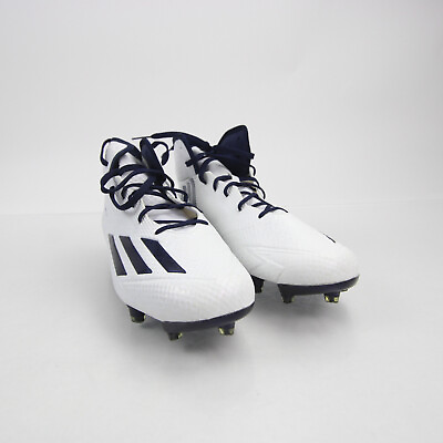 #ad adidas adizero Football Cleat Men#x27;s White Navy New without Box $27.49