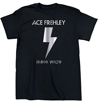 #ad #ad Vtg Ace Frehley 10000 Volts Cotton Black All Size Unisex Shirt MM1360 $22.99
