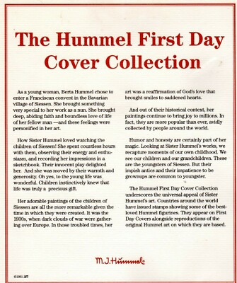 #ad M.I. Hummel Set of First Day 98 Covers Collection $51.00