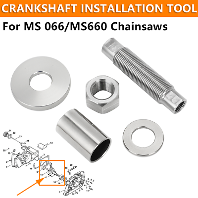 #ad Chainsaw Crankshaft Installation Tool Adapter Washer Nut Kit For MS 066 MS660 $39.99
