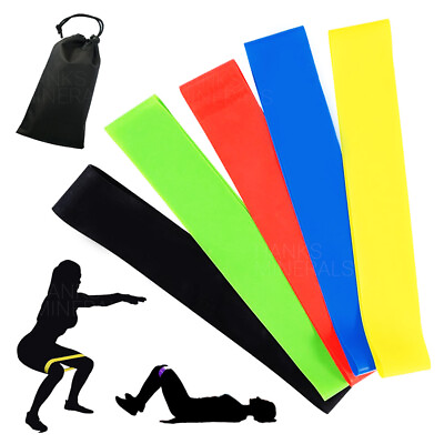 #ad Resistance Bands Set Workout Exercise Gym Loop Fitness Yoga Crossfit Strength $7.98