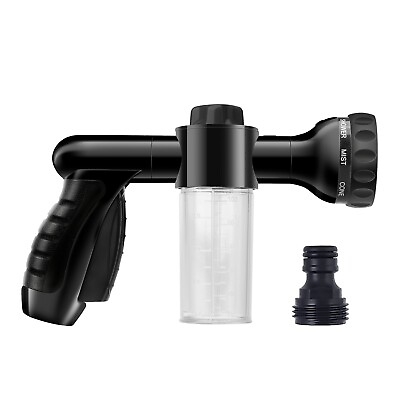 #ad High Pressure Car Wash Brush Foam GunHose Nozzle Foam Cannon Bottle Soap Spray $10.95
