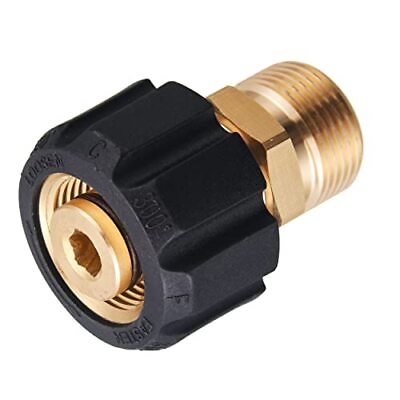 #ad Pressure Washer Adapter M22 15mm Female to M22 14mm Male Fitting Power Washer $14.09