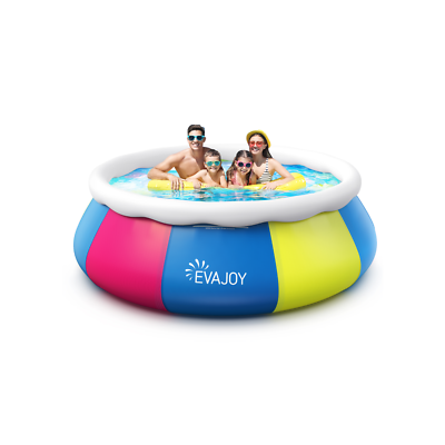 #ad EVAJOY 10 Foot x 30 Inch Above Ground Inflatable Round Swimming Pool $45.99