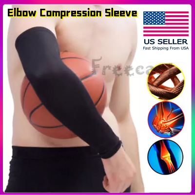 #ad Elbow Brace Compression Support Sleeve Arthritis Tendonitis Reduce Joint Pain US $5.28