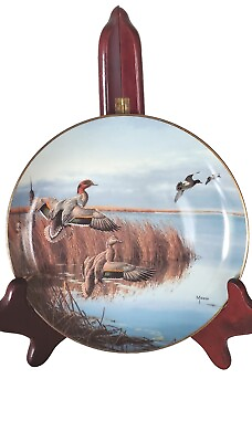 #ad David Maas Follow The Leader Plate Ducks Taking Flight Danbury Mint 8quot; $8.99