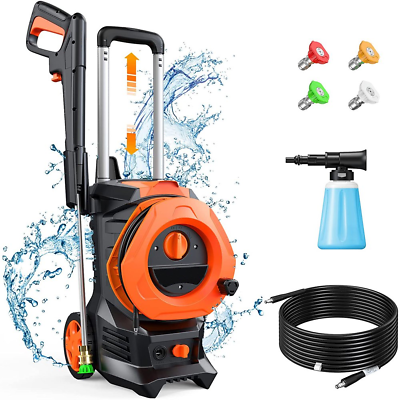 #ad PRESSURE POWER WASHER 3300 PSI Electric 4 Quick Connect Nozzles 2.0 GPM 1800W $171.38
