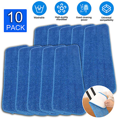 #ad 10X Microfiber Replacement Mop Pads For Swiffer Wet Jet Washable Set $10.52