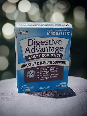 #ad Schiff Digestive Advantage Digestive amp; Immune Support 50 Capsules Exp: 09 24 $13.49