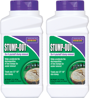 #ad Bonide 272 1 lb Stump Out Do It Yourself Tree Stump Remover Decomposer 2 Pack $34.90