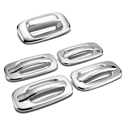 #ad For 1999 2006 Chevy Silverado GMC Sierra Chrome 4Dr Handle Tailgate Covers $32.99