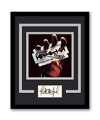 #ad Judas Priest Rob Halford Autograph Signed 11x14 Framed Photo British Steel ACOA $149.99
