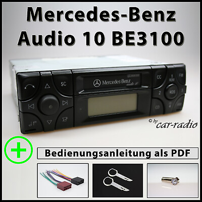 #ad Original Mercedes Audio 10 BE3100 Kassettenradio Becker Radio A2108200986 Set EUR 209.00