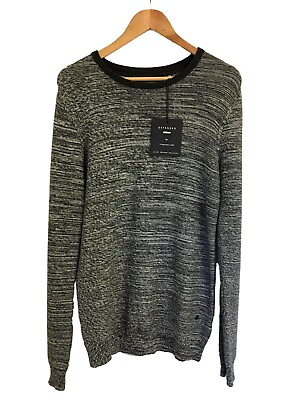 #ad Extended Minimum Mens Crew Neck Knit Sweatshirt Jumper Sweater Size​ Medium M GBP 19.99