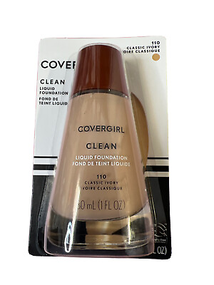 #ad CoverGirl Clean Oil Control Liquid Makeup Classic Ivory 110 1 oz lot of 3 $8.79