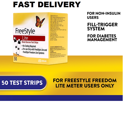 #ad Freestyle Blood Glucose Test Strips quot;SHIP FROM USAquot; $25.10