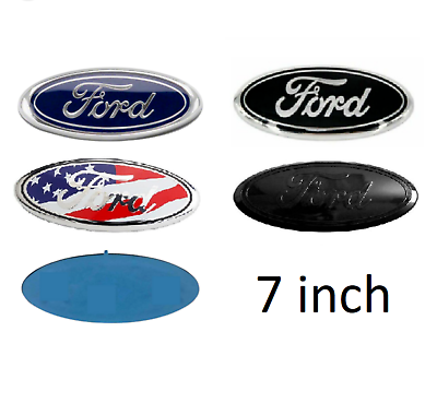 #ad #ad FORD 7 Inch Front Grille Tailgate Logo Emblem 3D Oval 3M Adhesive F150 F250 F350 $17.99