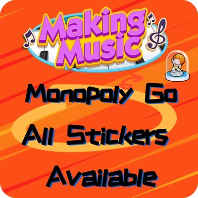 #ad #ad Monopoly Go 1 Star 5 Star Stickers⭐ ALL Available Making Music Sup Fast $1.99