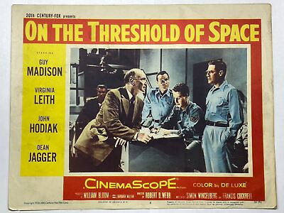 #ad 1956 On the Threshold of Space #6 Lobby Card 11x14 Guy Madison Virginia Leith $20.95