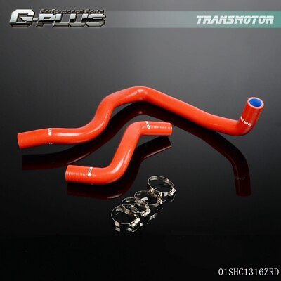 #ad Fit For 94 97 Honda Accord Prelude H22 97 01 F22 Red Silicone Radiator Hose Kit $35.66