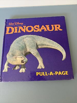 Walt Disney Mouse Works Pull A Page Book: Dinosaurs First Edition 2000 Rare #ad #ad $12.99