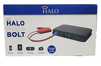#ad Halo Bolt Air 58830 mWh Portable Emergency Power Kit With Jumper Cables $99.99