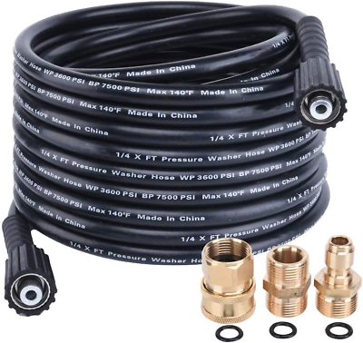 #ad 25 Ft High Pressure Washer Hose Upgraded Power Washer Hose for Replacement and $37.00