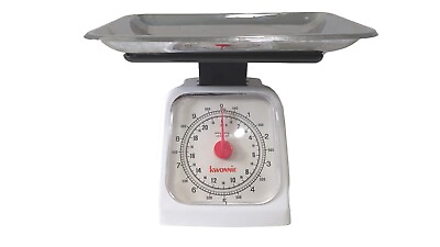 #ad Kwonnie 22lb Pressure Weight Food Kitchen Scale With Metal Tray Great Condition $19.95