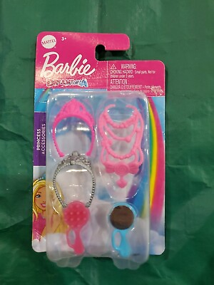 #ad NEW Barbie Dreamtopia Princess Accessories Crowns Necklace Set $5.00