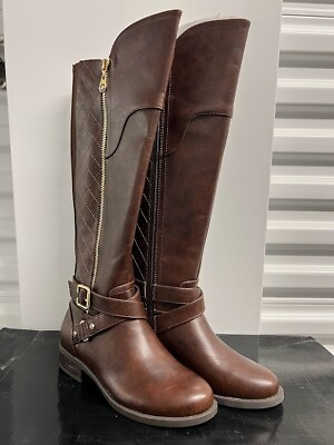 #ad #ad GBG Los Angeles Women#x27;s Haydin Tall Riding Boots Dark Brown Size 5M $16.80