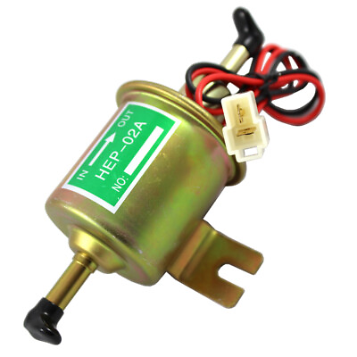 #ad Gas Diesel Inline Low Pressure 12V Universal Fuel Pump HEP02A For Motorcycle $11.88