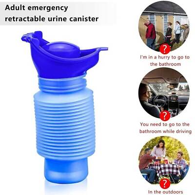 #ad Male Female Emergency Portable Urinal Travel Camping Car Toilet Pee Bottle Kit $6.79