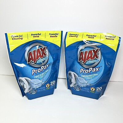 Ajax 20 count toss in pre measured detergent packets Propax For All Washers $19.99