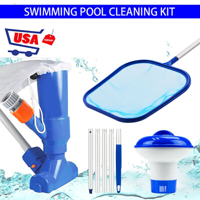 #ad 4pcs Deluxe Swimming Pool Cleaning Maintenance Kit for In Above Ground Pools $36.99