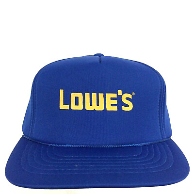 #ad Vtg Lowes K Products Cap Spell Out Logo All Foam Snap Back Trucker Baseball Hat $39.42