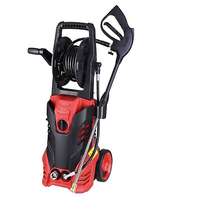 3000PIS Electric Pressure Washer High Pressure Cleaning Movable w Mobile Wheel $161.86