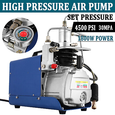 #ad #ad YONG HENG AutoShut High Pressure Air Compressor Pump 30Mpa 110V Electric PCP $253.50