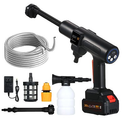 #ad Handheld Pressure Washer Power Cleaner with 1500*10mAh Battery LCD Display H2W8 $63.96